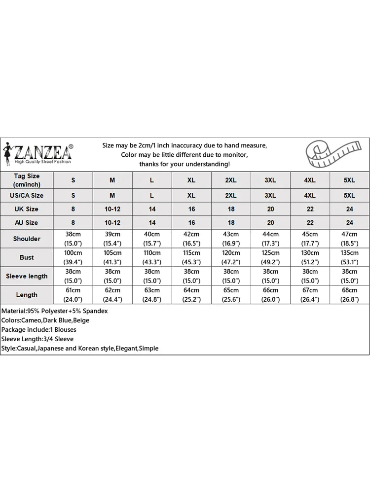 ZANZEA Women Elegant Party Blouse Vintage Mesh Ruffle 3/4 Sleeve Tops 2024 Autumn Stand Collar Shirts Korean Version Loose Tunic - Matrix-studios.com
