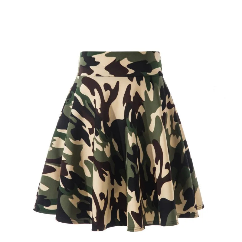 2025 Flared Skirts Women's Basic Shorts Skirt Fashion Versatile Black Casual Mini Skater Medium Pleated Fluffy Skirt Plus Size - Matrix-studios.com
