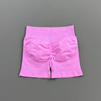 HISTELLO Gym Shorts 4.5" Women Fitness Sports Biker Shorts Low Waist Running Pants Workout Scrunch Butt Yoga Seamless Leggings - Matrix-studios.com