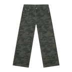 PFNW American 2025 New Tide Camouflage Jeans Men's Ins Loose Straight Wide Leg Casual Denim Pants Loose Male Trousers 12C2036 - Matrix Studios