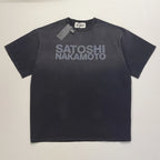 Washed Satoshi Nakamoto Vintage T Shirt Men Women Best Quality Tee Tops T-Shirt - Matrix-studios.com