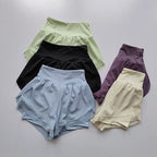 Summer Women's High-Waisted Sports Shorts Mesh Breathable Double-Layer Quick-Dry Gym Fitness Running Cycling Yoga Shorts - Matrix Studios