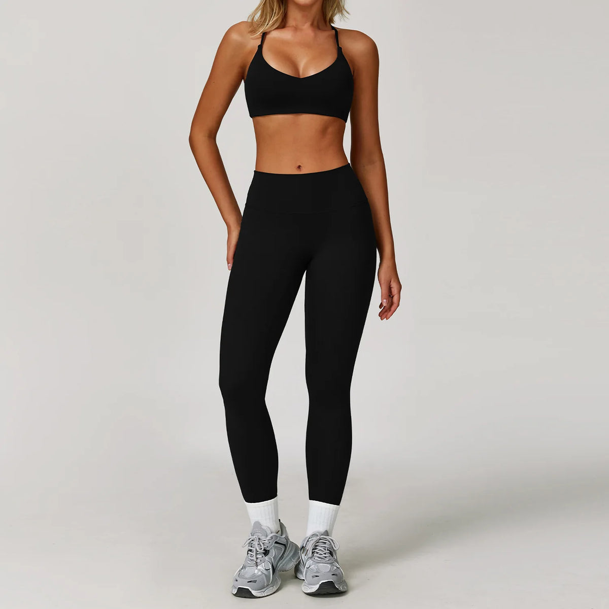 2/3PCS Yoga Suit Sports Set Gym Set Women Tracksuit Running Workout Clothes Long Sleeve Sports Bra Athletic Wear Yoga Clothing - Matrix-studios.com