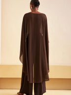 Sheer Poncho Top for Women Asymmetrical Mesh Shawl Wraps See Through Chiffon Capelet Evening Dress Wedding Cover Up - Matrix Studios