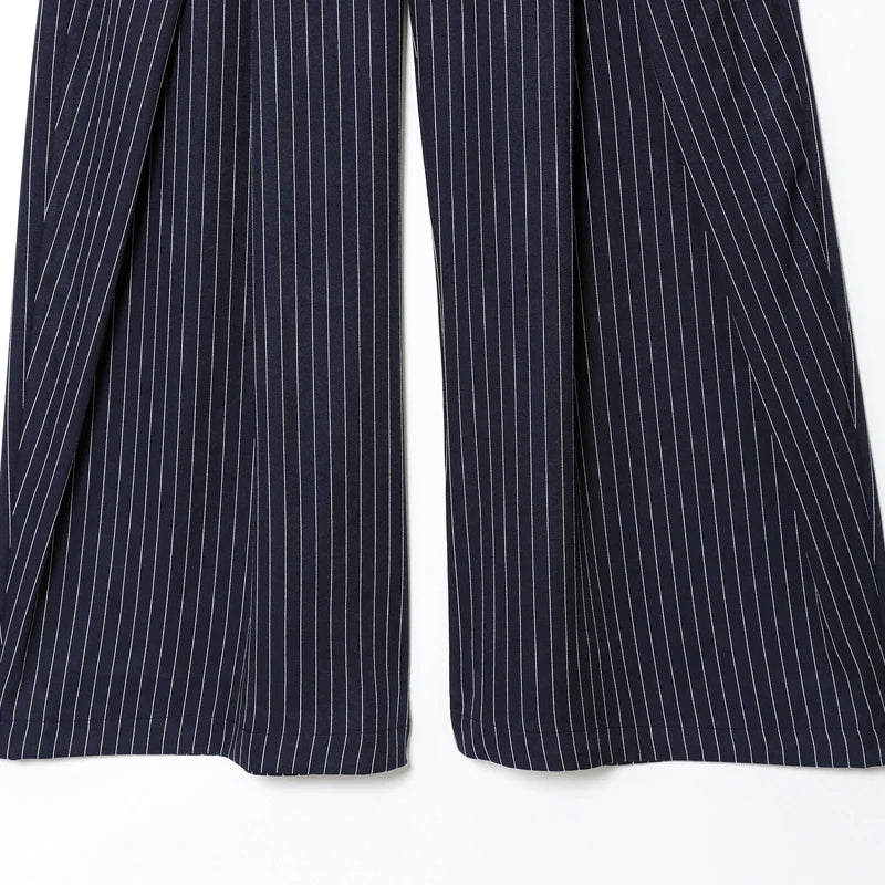 HXAO Striped Pleated Pants Women's Pants Autumn 2025 Ladies Baggy Wide Leg High Waist Pants Casual Oversize Trousers Harem Pants