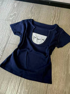 Embroidered Shoulder Polo Neck Short Sleeve T-shirt Female Summer Design Hot Girl Vintage Preppy Style Short Thin Tees Outfits - Matrix-studios.com