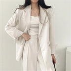 2026 Spring New Women's Clothing Suit Jacket Casual Pants Set Wide Leg Suit Pants Elegant Office Lady Business Suit Set Blazers - Matrix-studios.com