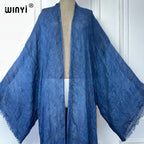 WINYI High Quality Comfortable Women Soft Cardigan Loose Dress Party Boho Maxi Beach Holiday Swimming Cover Ups Africa Kimono - Matrix Studios