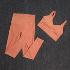 TRY TO BN Gym Sets Woman 2 Piece Sports Bra High Waisted Leggings Fitness Sportswear Women's Tracksuit Yoga Wear Workout Clothes - Matrix-studios.com