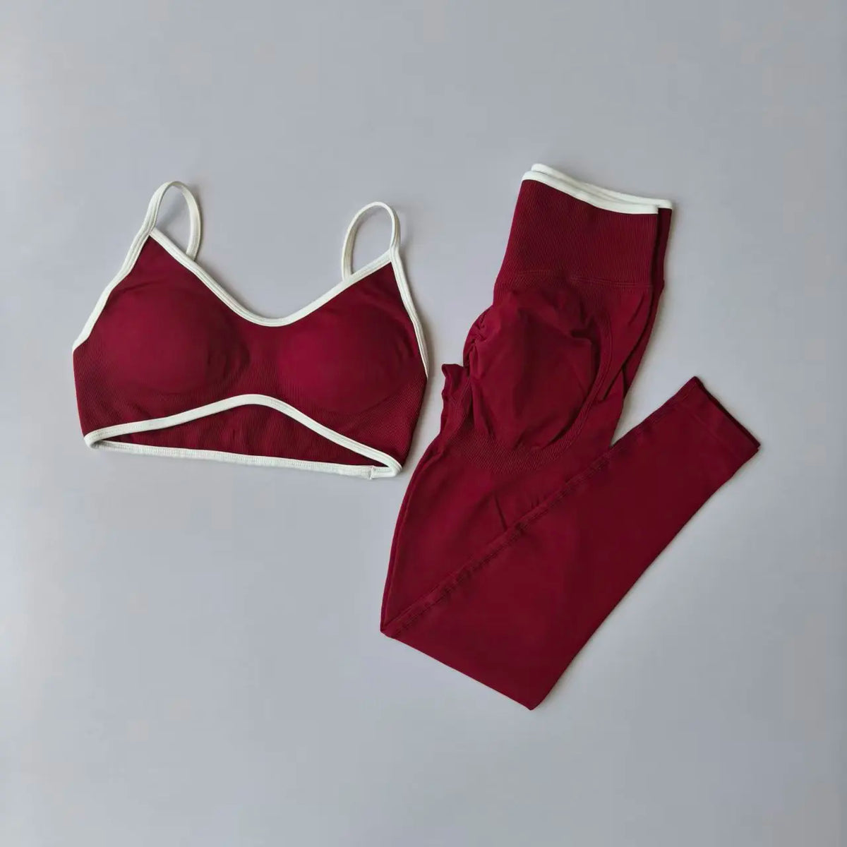 Seamless 2PCS Legging Sets Women's Strappy Sports Bras and Leggings High Waist Fitness Sculpt Leggings Running Pants Gym Suits - Matrix-studios.com