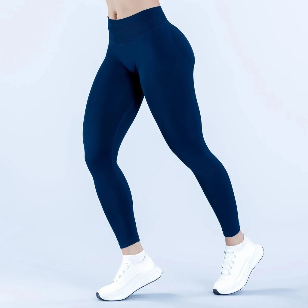 DFDK Women's Gym Tight Pants Seamless Yoga Pants Hip Lifting Workout Leggings Fitness Running Compression Sports Tights - Matrix-studios.com