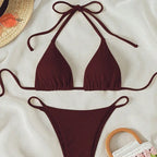 2026 New Bikini Set Pad Beach Triangle Swimwear Women XS-XL Maio Biquinis Swimsuit Tankini Femme Badpak Dames Mujer купаль - Matrix-studios.com
