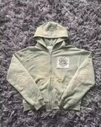 Korean Fashion Simple Gray Double Sided Oversized Zipper Hoodie Women Y2K New Harajuku Gothic Casual Joker Couple Sweatshirt - Matrix Studios