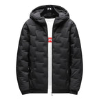 Fashion Winter Men's Padded Hooded Parkas Warm Clothes Trendy Down Cotton Puffer Jacket Loose Coats Thickened Warm Bread Jackets - Matrix Studios
