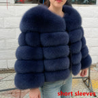 QUEENTINA Real Fox Fur Coat Winter Women'S New Fashion Furry 2025 Leather And Skin White Clothing Natural New In Coats & Jackets - Matrix Studios