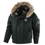 New Fashion Men Hooded Fur Collar Winter Down Jackets Male Outwear Casual Fleece Parkas Warm Coats Good Quality Men Jackets 3XL - Matrix Studios