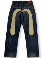 Jeans Women Gothic Y2K Retro Streetwear Black Cargo Punk Vintage Kpop Print Wide Leg Denim Panrts Female Autumn Trousers Pants - Matrix-studios.com