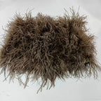 Real feather mini skirt, elastic waist sexy clothing, club, party dance party carnival short skirt can be customized in size - Matrix Studios