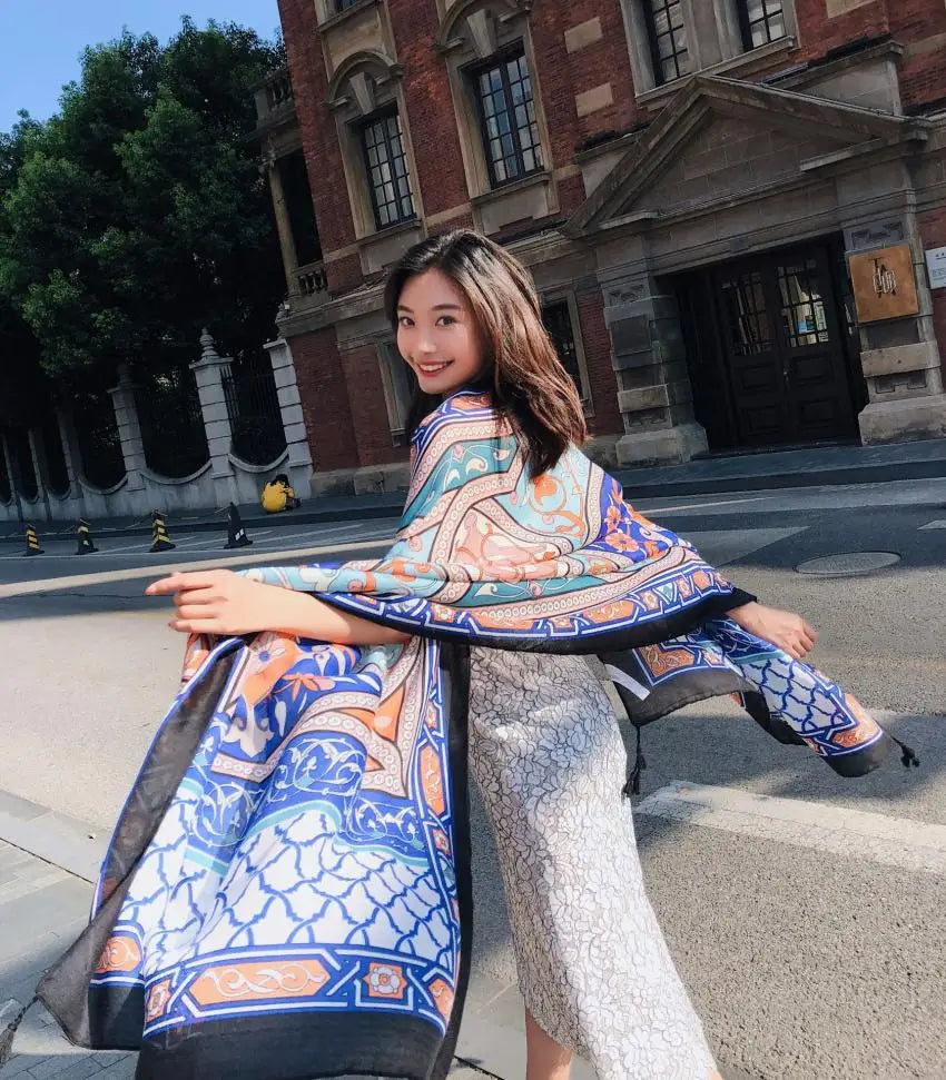 Hot New 90x180cm Twill cotton Pareo 2018 Summer Cover-Ups Rectangle Wrap Scarf Swimsuit Bikini Cover Up Autumn Beach Sarong Mats - Matrix Studios