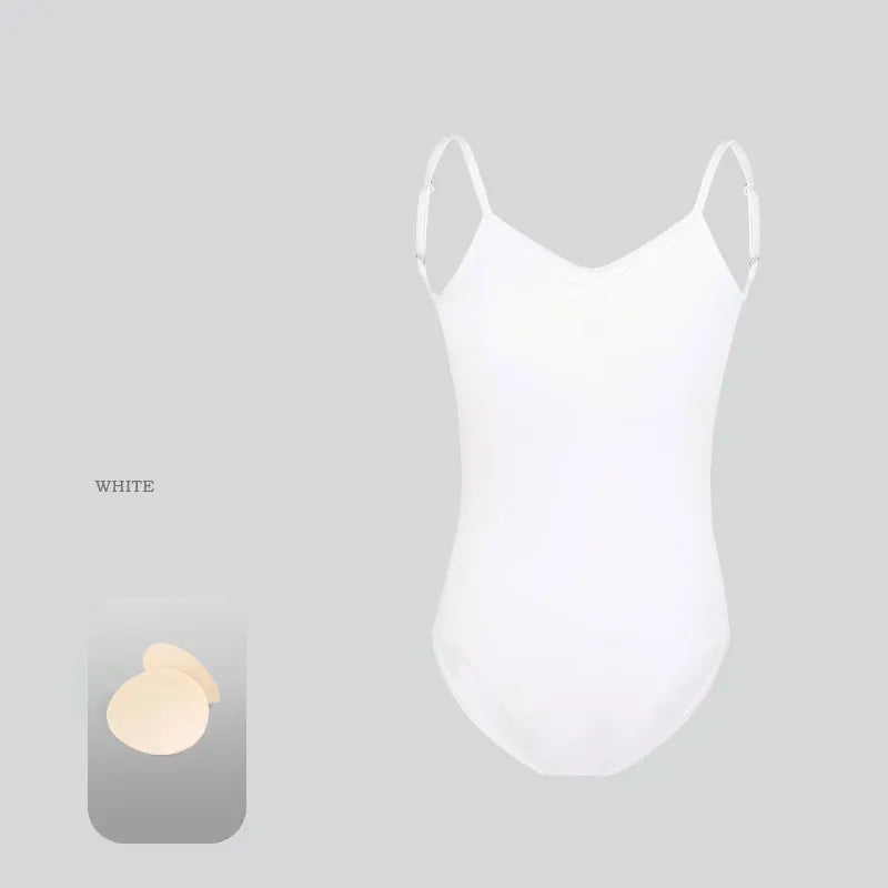 Ballet Leotards for Women Camisole Dance Leotards Adjustable Straps Sleeveless Dancing Ballet Bodysuit Adult Gymnastics Leotard - Matrix-studios.com