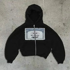 Zipper Hoodie Women Street Y2K New Punk American Hip Hop Joker Pattern 2025 Fleece Padded Sweatshirt Unisex Casual Hoodie - Matrix Studios
