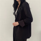2026 Spring New Women's Clothing Suit Jacket Casual Pants Set Wide Leg Suit Pants Elegant Office Lady Business Suit Set Blazers - Matrix-studios.com