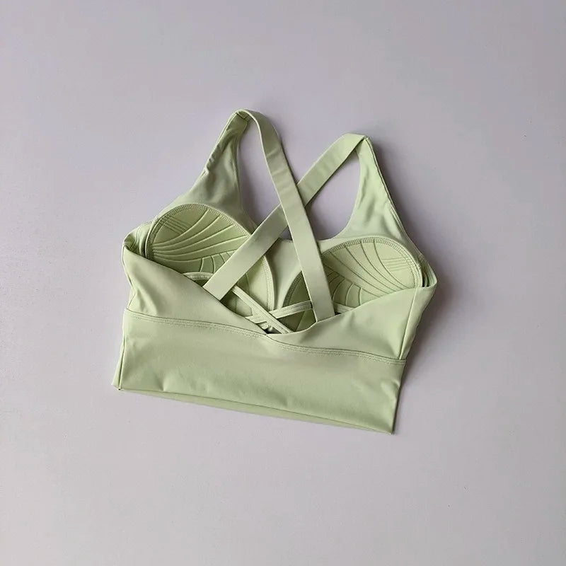 Shockproof High-Intensity Exercise Fitness Bra All-In-One Cup Running Gathered Yoga Beauty Back Breathable Sports Bra for Women - Matrix Studios