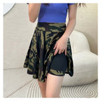 2025 Flared Skirts Women's Basic Shorts Skirt Fashion Versatile Black Casual Mini Skater Medium Pleated Fluffy Skirt Plus Size - Matrix-studios.com