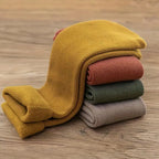 4 Pairs Winter Warm Solid Women Socks Thicken Thermal Socks Black Skin Seamless Snow Sock Unisex Socks - Matrix Studios