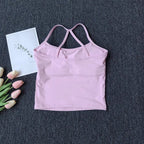 Women's Cross Back Push-Up Yoga Sports Bra Comfortable Gym Tank Top Workout Fitness Vest 'Naked Feeling' Gym Bra Fitness Wear - Matrix Studios