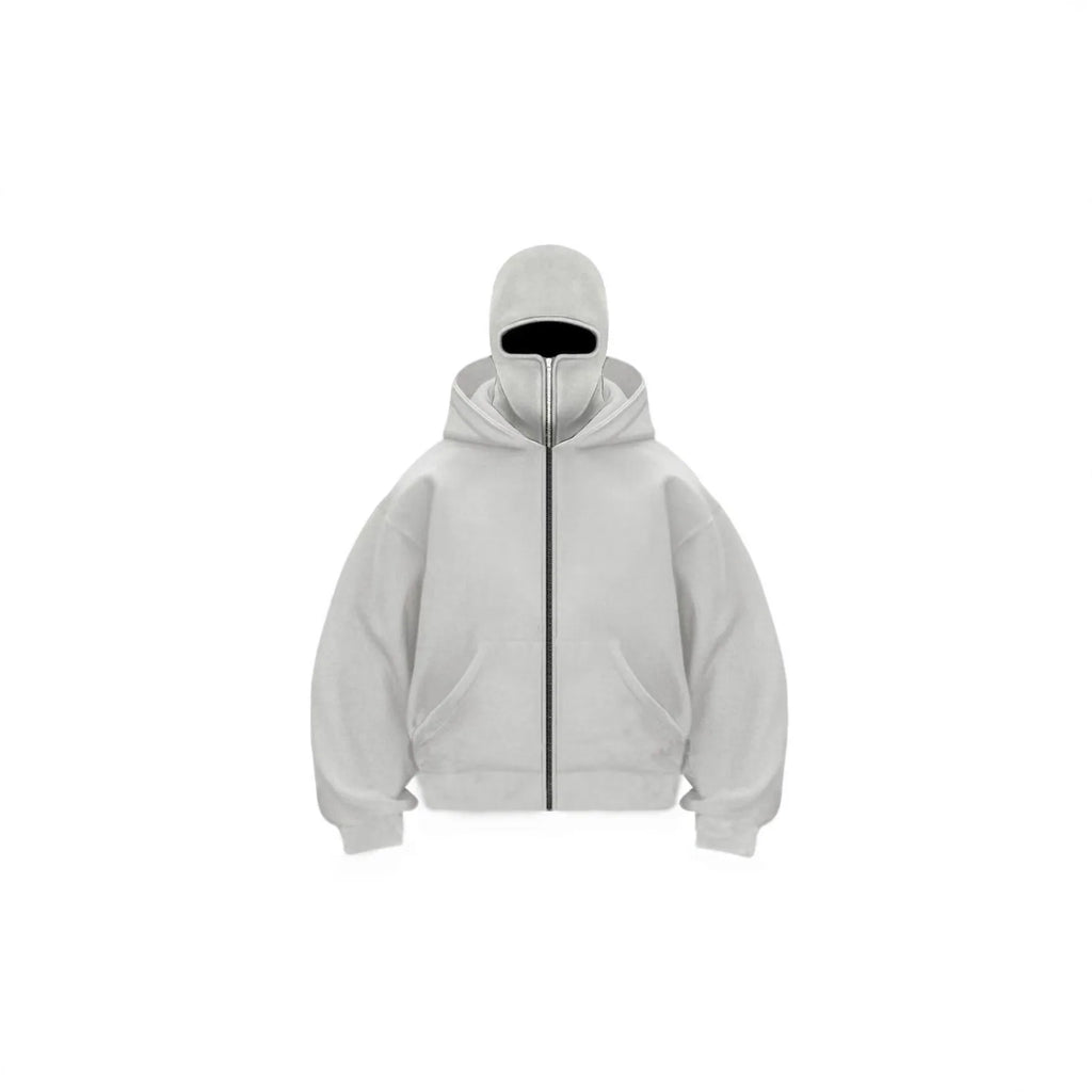 2025 Autumn Men Balaclava Y2K Gothic Harajuku Winter New Item Double Hooded Sweatshirt Men's Hooded Mask Zipper Sportswear Women - Matrix Studios