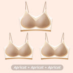 3PCS Ultra-Thin Breathable Ice Silk Bras Women's Seamless Back Halter Vest Wrap Bras Chest Gather Together Light Breathable Tops - Matrix Studios