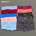 HISTELLO Impact Shorts Df Substitute High Waist Women Yoga Workout Shorts Seamless Leggings Stretch Fitness Gym Running Shorts - Matrix Studios