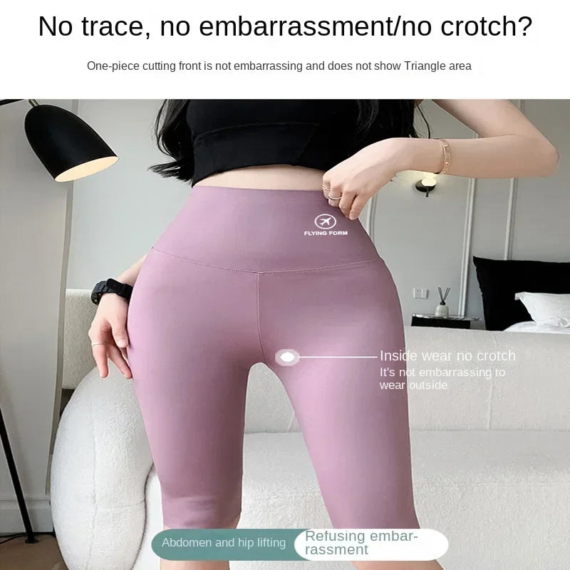 M L XL High Waist Yoga Shorts Quick Dry Workout Tights Butt Lifting Tummy Control Women Stretch Gym Leggings Outdoor Wear - Matrix Studios