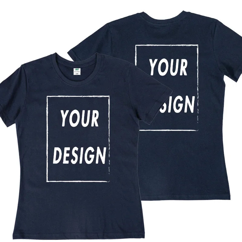 UE Size Custom Team T-shirt for Women, Add Your Own Design in Front and Back, Print and Text, High-quality T-shirt for Men - Matrix-studios.com