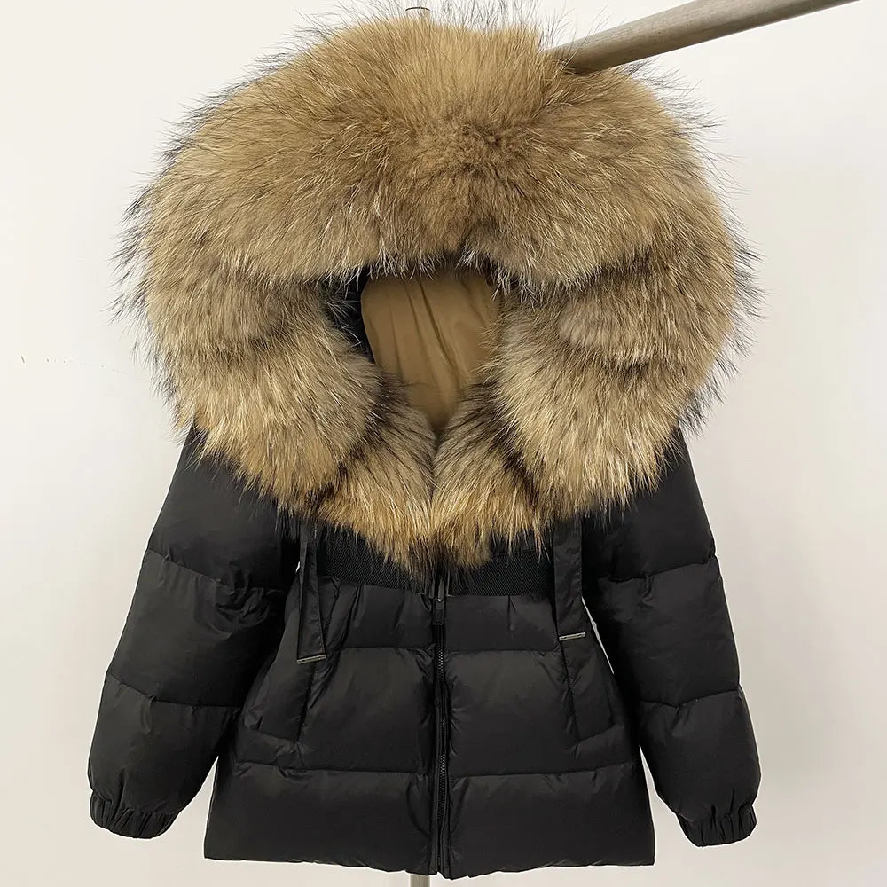 OFTBUY Winter Clothing Puffer Jacket Women Real Fox Fur Hooded Thick Warm 90% White Duck Down Coat Female Parkas Waterproof - Matrix Studios