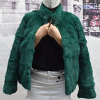 Fancy Rani Natural Rabbit Fur Coat Women Winter Jacket Real Leather And Fur Women's Clothing Female Outerwears With 2024 - Matrix Studios