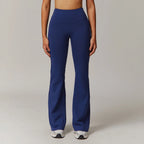 High Waist Wide Leg Pants Leggings Women Tights Fitness Bell-bottoms Yoga Elastic Leggings Push Up Gym Workout Flared Pants - Matrix-studios.com