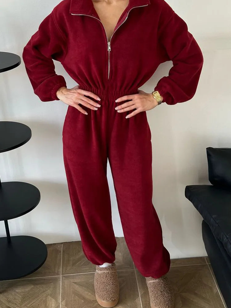 Sports and Leisure Contrast Color Jumpsuit Fashion Trend Street Jumpsuit Women’s Suit New Women Clothing - Matrix Studios