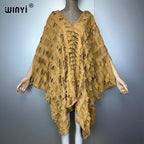 WINYI Original V Neck Denim Sexy Short Dress with Holes New Fashion Africa Womens Party Holiday Casual Maxi Beach Dress - Matrix Studios