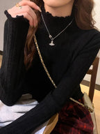 2026 Ruched Turtleneck Women Sweaters Autumn Winter Warm Pullover Slim Tops Knitted Sweater Jumper Soft Pull Female - Matrix Studios