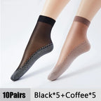 10Pairs Women Sock Soft Breathable High Quality Ultra-Thin Ankle Sock Comfortable Lightweight Transparent Fashionable Casual Sox - Matrix Studios