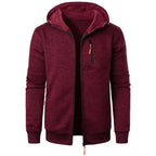 New Streetwear Men's Long Sleeve Sweatshirts for Men Zipper Hooded Oversize Winter Warm Jacket Coat Outdoor Tracksuit Men - Matrix Studios