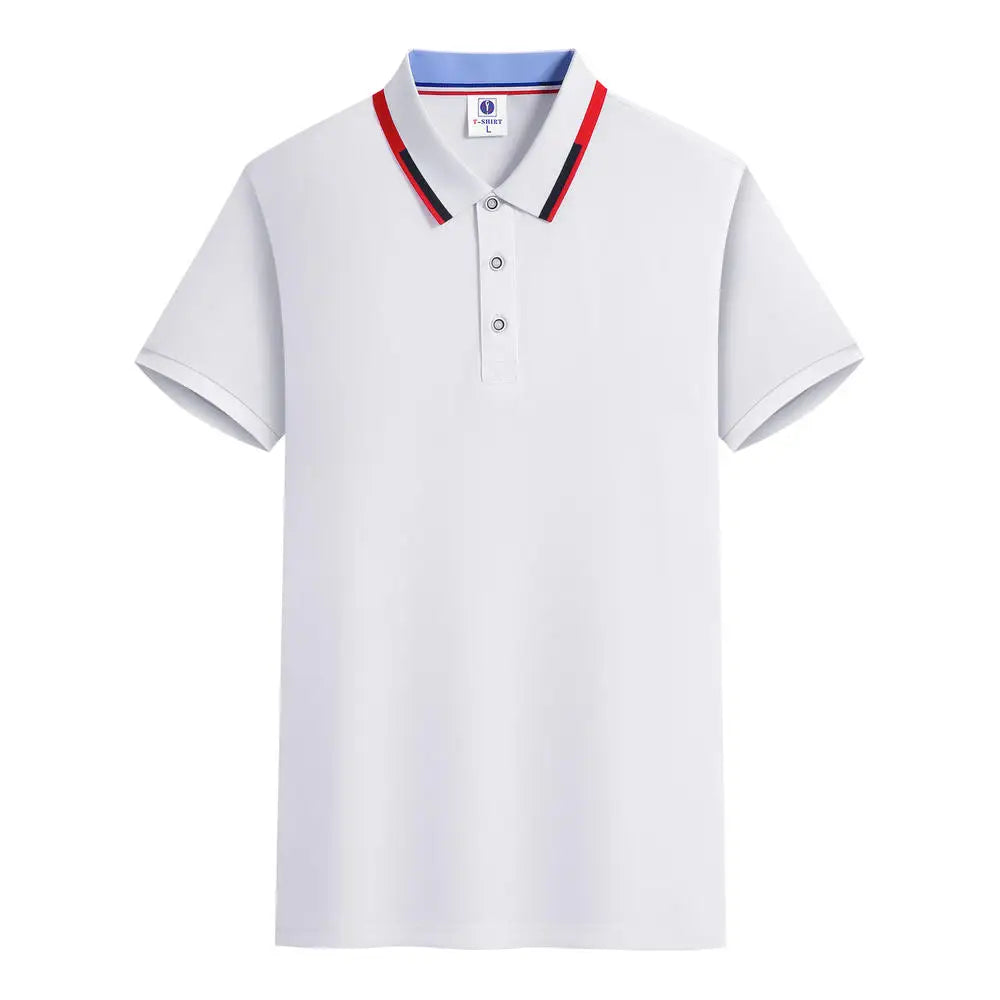 Summer Casual Short-sleeved Polo Shirt POLO Shirt Personal Company Customization Embroidery Printing Personalized Design Top - Matrix-studios.com