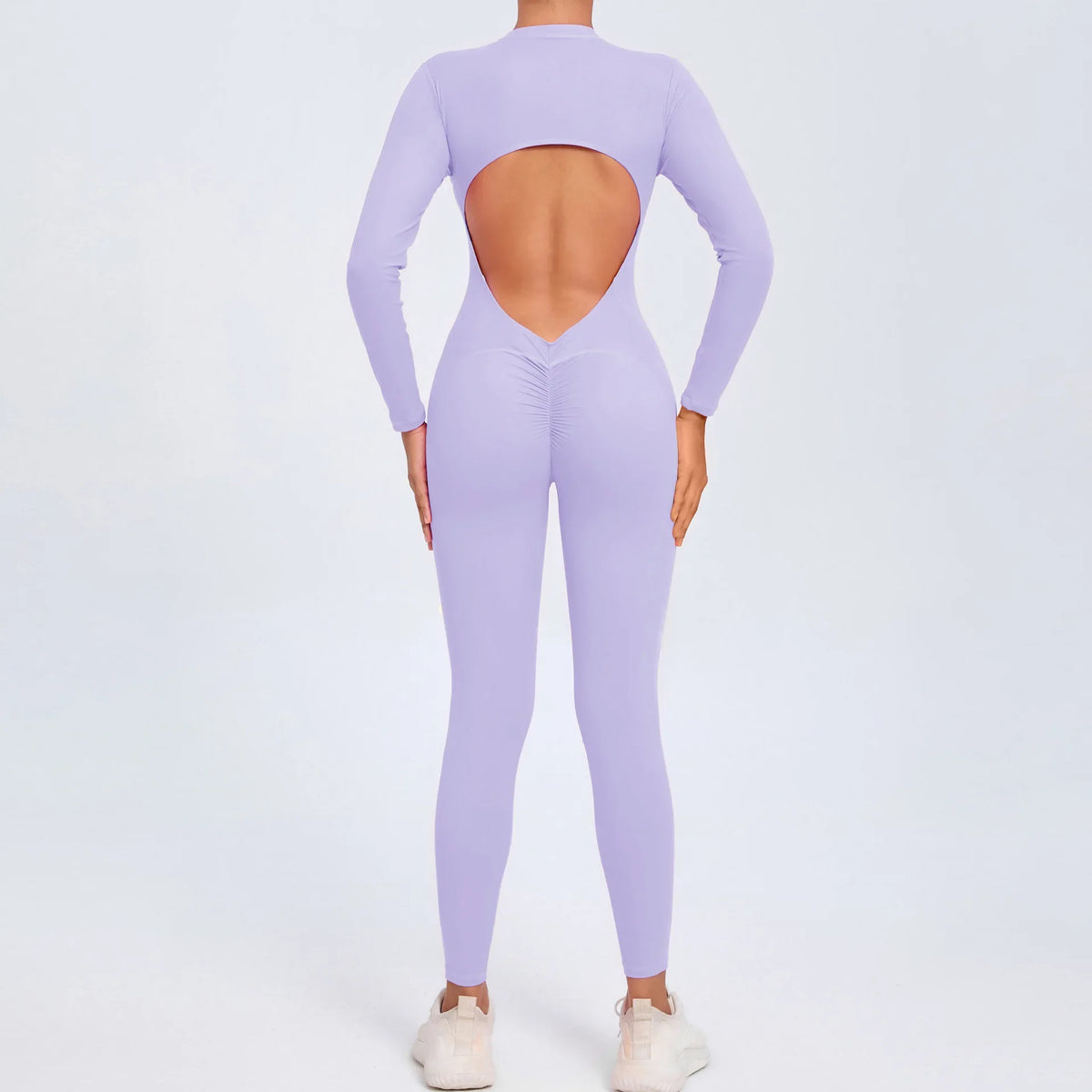 Sports Jumpsuit Woman Gym One Pieces Fitness Overalls Long Jumpsuits Summer Sexy Clothes for Women Long Sleeves Sportswear Blue - Matrix Studios