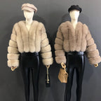 High Quality Fur Coat Women 100% Real Fox Fur Jacket Women's Fall/Winter Luxury Short Natural Fox Fur Coat Leather Jacket - Matrix Studios