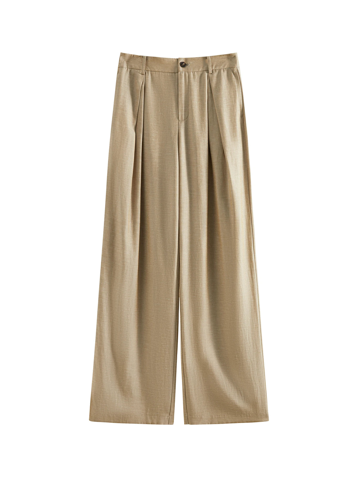 FSLE 2025 Summer Old Money Vest Wide-Leg Pants Set Vintage Tailored Two-Piece Adjustable Waist Eco Linen for Boardroom to Brunch - Matrix-studios.com