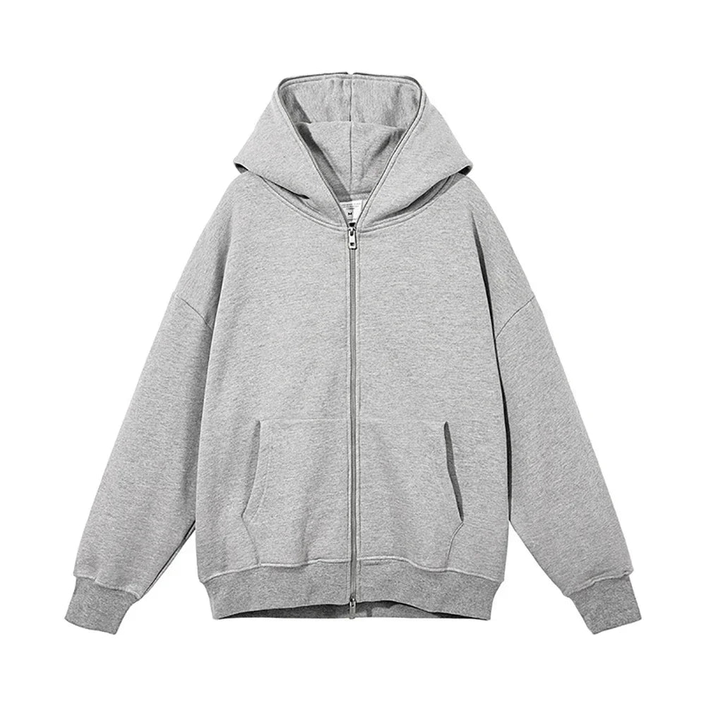Men's and women's full zip hooded jackets zip hoodies casual cardigans streetwear hip-hop PVDY2K clothing spring fashion - Matrix Studios