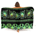 Tax Free Retro Tribal Ethnic Polynesian Women Seaside Sexy Style Sarong Soft And Comfortable Fabric Samoan Pattern Print Design - Matrix Studios