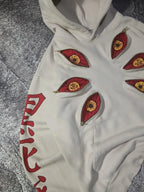 Punk Six Eyes Kokushibo Multi Zipper Hoodies Cool Design Sweatshirt Y2k Streetwear Oversized Casual Fashion Couples Anime Hoodie - Matrix Studios
